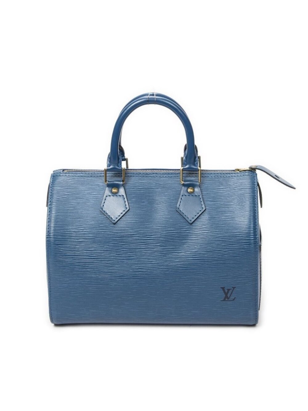 Louis Vuitton Speedy Blue Epi Handbag